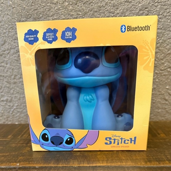 Disney Other - NEW IN BOX- Disney Stitch Bluetooth Wireless Speaker- blue